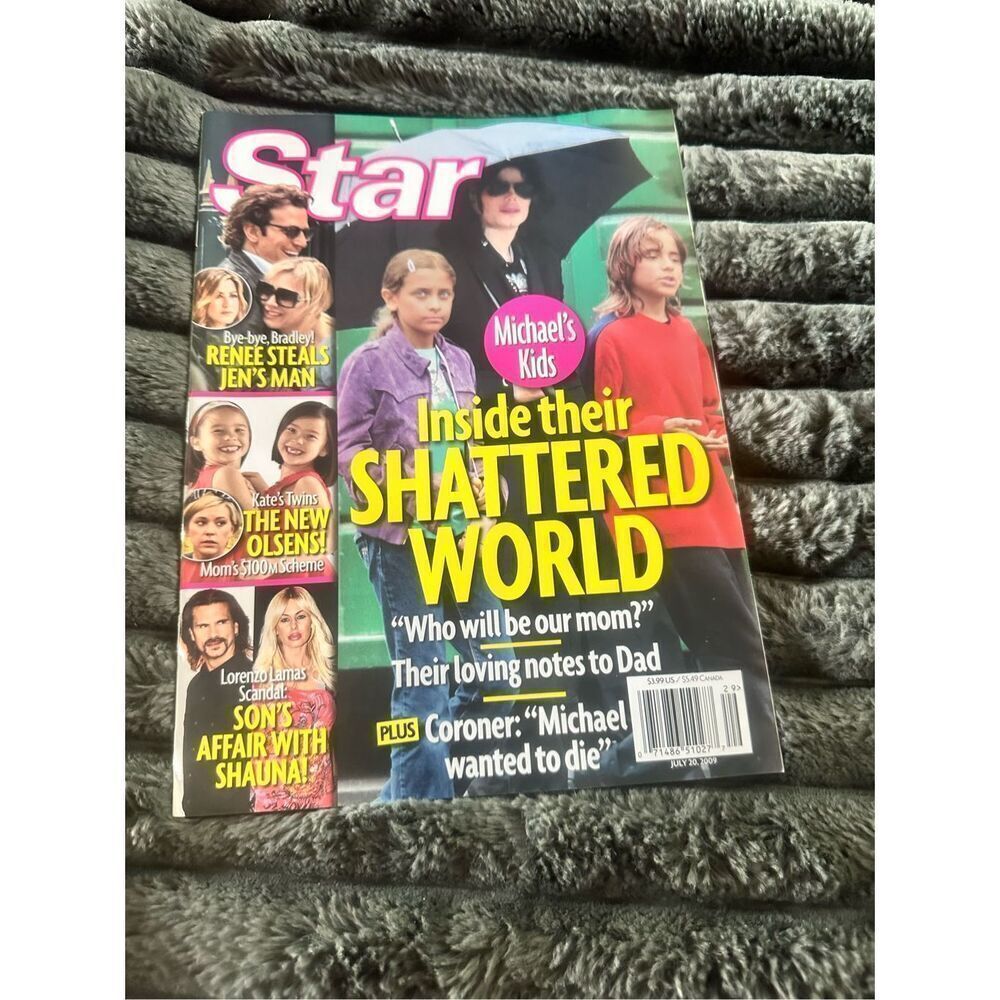 MICHAEL JACKSON KIDS * PARIS PRINCE July 20 2009 STAR MAGAZINE Renee Zellweger
